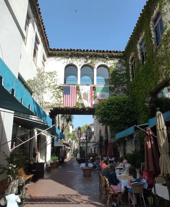 Santa Barbara cityscape and surrounding landscape
